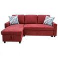 Dubbin Red Flannelette 2Piece Couch Living Room Sofabed