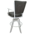 thumbnail image 2 of Swivel Tilt Bar Stool 30" Seat - Montana - Elk Charcoal Fabric - White Metal, 2 of 3