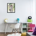 thumbnail image 2 of Stupell Industries Jungle Friends Baby Zebra Animals Painting Black Floater Framed Canvas Art Print Wall Art, 17 x 21, 2 of 9