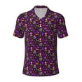 thumbnail image 2 of Daiia Mardi Gra2 Pattern Men’s Polo Shirts,Solid Deck Shirt,Classic Fit, Breathable Cotton Polo for Casual and Sport Wear-Medium, 2 of 9