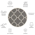 thumbnail image 4 of Safavieh Courtyard Becky Geometric Indoor/Outdoor Area Rug, Gray/Beige, 7'10" x 7'10" Round, 4 of 8