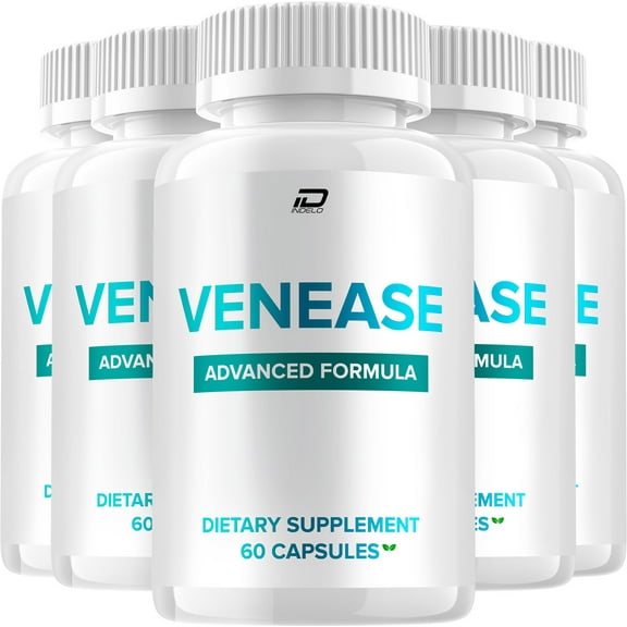 Venease Capsules – Venease Natural Blend Glycogen Support, 5 Pack, 300 Capsules