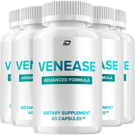 Venease Capsules – Venease Natural Blend Glycogen Support, 5 Pack, 300 Capsules