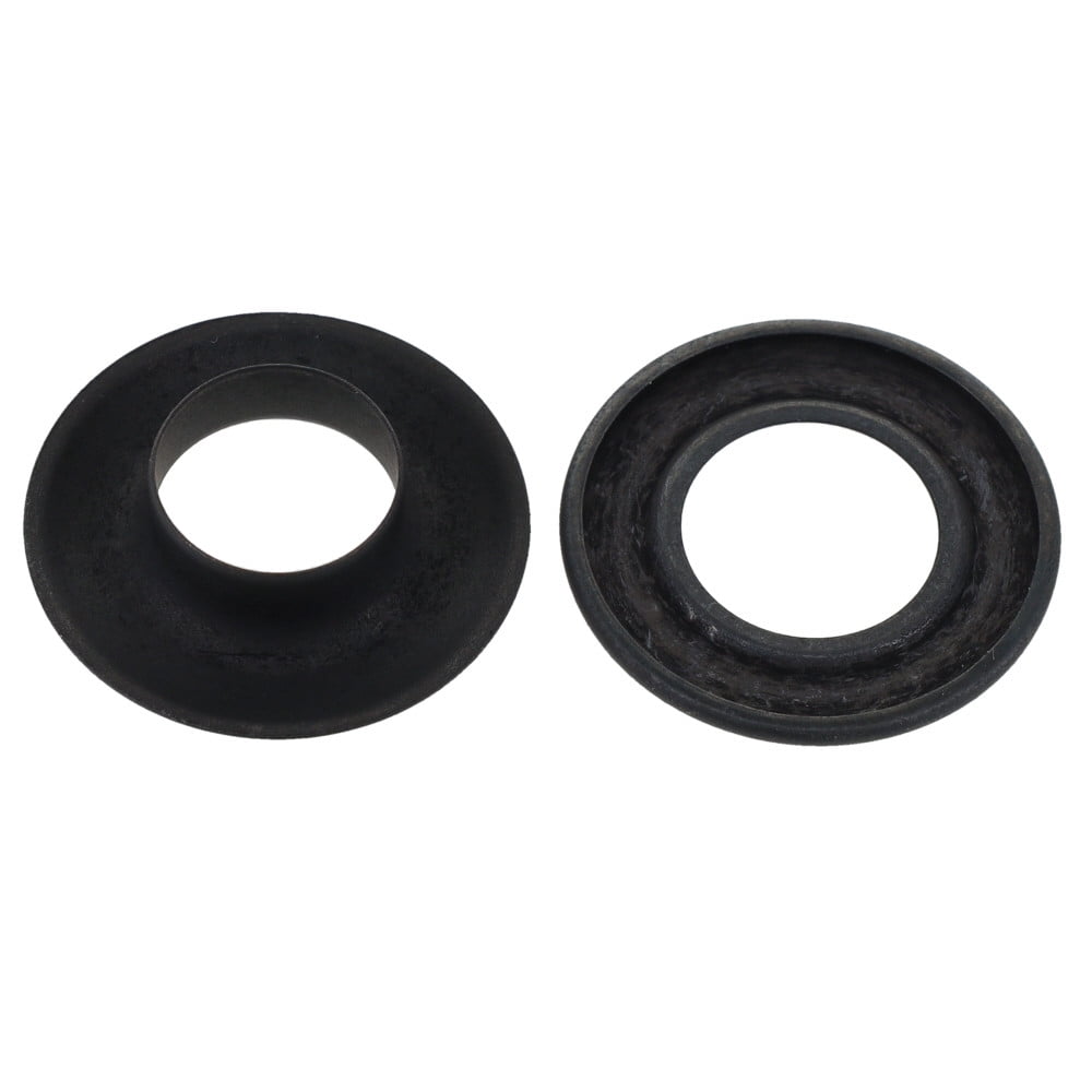 Grommet, Black Matte, Solid Brass-LL (100 sets per bag), Multiple Sizes