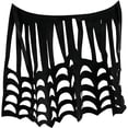 thumbnail image 2 of WHEANG Halloween Cape Shawl for Women Men Poncho Spooky Spiderweb Accessory for Party Dress‑up Stylish Spider Web Sheer Mesh Witch Cape Shawl One Size Black, 2 of 4
