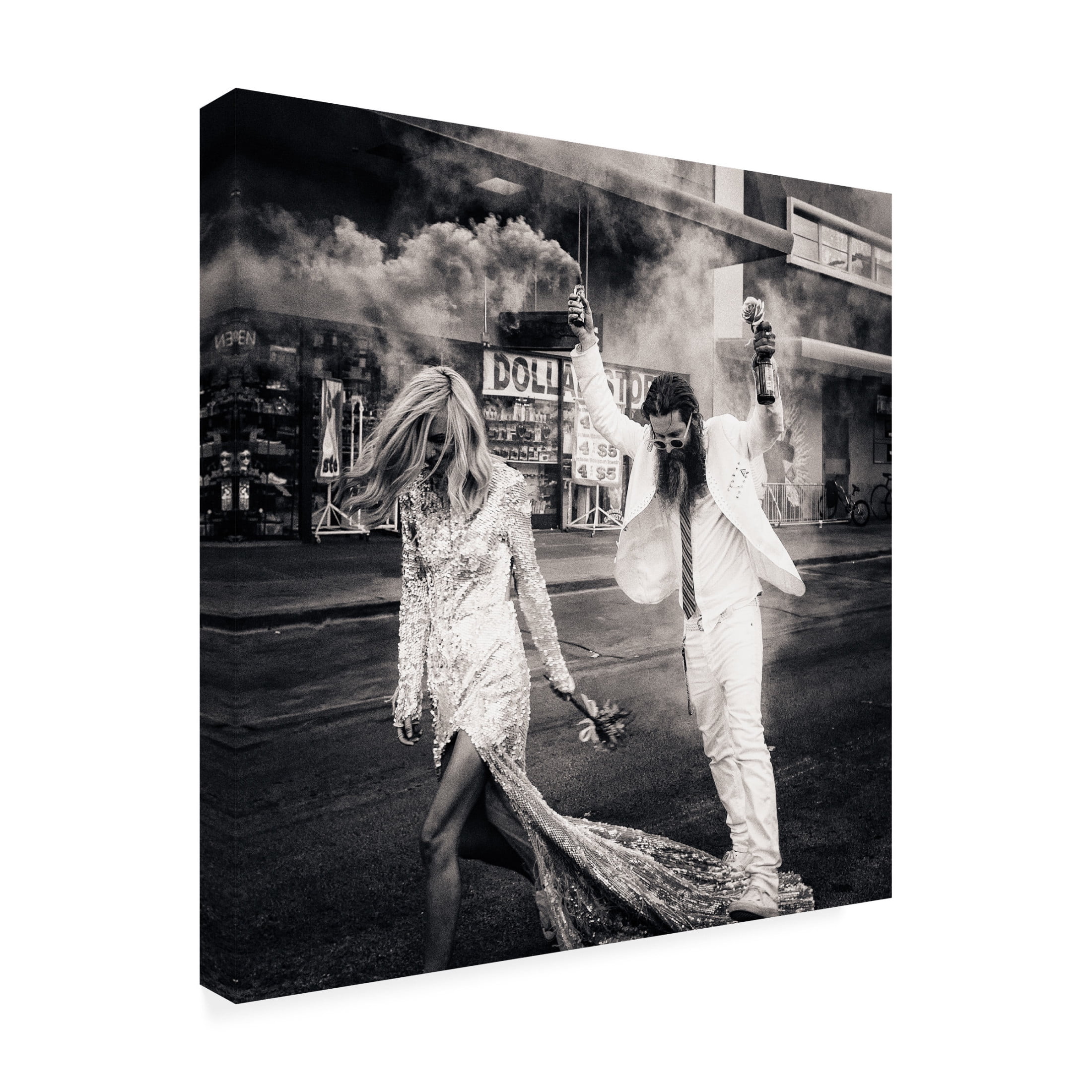 Kurt Klein 'North Las Vegas' Canvas Art - 14 x 14 Inches