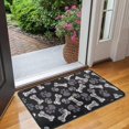 thumbnail image 2 of Paw Prints and Bones Door Rugs,Washable Non Slip Door Mats Indoor,Decorative Door Mats,Entry Mat Indoor for Entrance,Bedroom,Kitchen,Bathroom,30"x17", 2 of 6