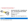 thumbnail image 2 of Accessory Drive Belt - Compatible with 2013 - 2015 Mercedes-Benz GLK250 2014, 2 of 2