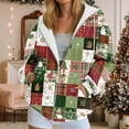 thumbnail image 2 of zaveiop Ugly Christmas Hoodies Women Xmas Tops Zip up Hooded Sweater Funny Christmas Vacation Sweatshirt Graphic Hoodies Cardigan (Z-Green, M), 2 of 7