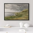 thumbnail image 4 of PixonSign Framed Canvas Print Wall Art Green Mountain Range Stormy Landscape Nature Wilderness Illustrations Fine Art Farmhouse Floral Botanical Calm/Relax Cozy for Bedroom - 24"x36" Black, 4 of 5
