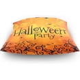 thumbnail image 4 of GZHJMY Throw Pillow Case Decorative Cushion Cover Square Pillowcase, Halloween Orange Pumpkin Spider Web Sofa Bed Pillow Case Cover(16x16inch) Twin Sides Home Decor, 4 of 7