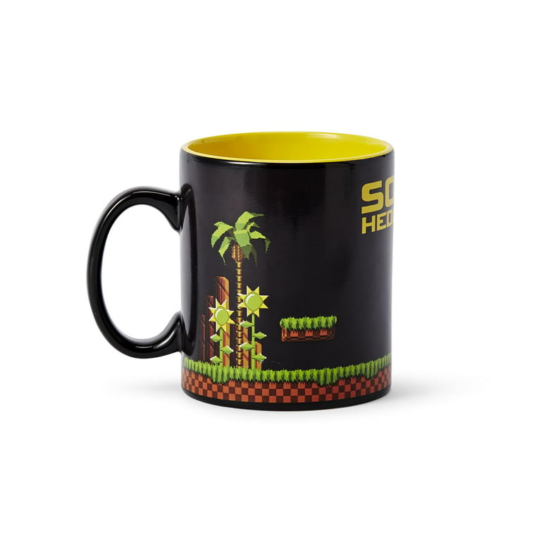 Sonic The Hedgehog Heat Changing 16-bit Ceramic Coffee Mug | Holds 16 Ounces