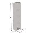 thumbnail image 5 of Fly Modular Wall Mounted Floating Bookcase Cabinet (Type-41) White, 5 of 5