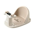 thumbnail image 3 of Asiento de baño para bebé, asiento de baño con ventosa fuerte, accesorios, cojín suave, portátil y estable, soporte de ducha, silla de bañera. Caqui, 3 of 9