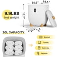thumbnail image 3 of 20L Electric Towel Warmer Bucket – Compact Bathroom & Spa Towel Heater, Heating & Drying Modes, LED Display, Timer, Auto Shut-Off, Portable Collapsible Design for Home, Spa, Travel, 3 of 8