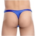 thumbnail image 4 of successthop Underwear Briefs Men Plus Size Trendy Lightweight Soft Stretch Solid Confidence Underpant Blue M, 4 of 4
