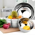 thumbnail image 5 of nu steel "V" Shaped Mixing bowl Set of 3 - stainless steel kitchen bowls for Home, Refrigerator, Kitchen Food Storage Organizers, Set Includes 1.5, 3, 5 Qt - Ideal For Cooking, Baking, Mixing,Serving, 5 of 6