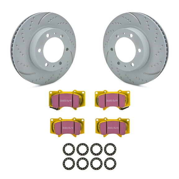 EBC Brakes Automotive Brake Kits S5KF1347 Fits select: 2005-2023 TOYOTA TACOMA, 2003-2009 TOYOTA 4RUNNER