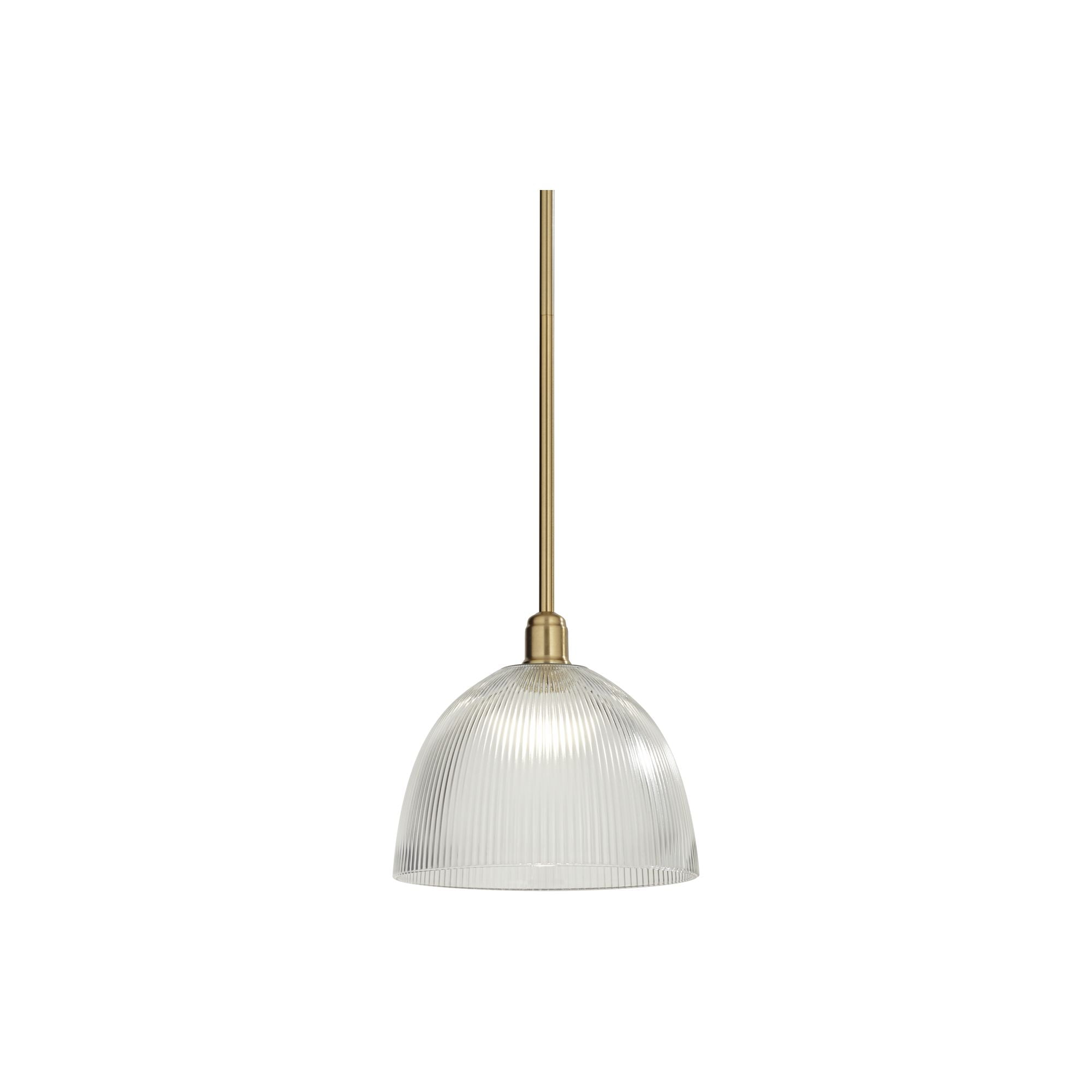 360 Lighting Williams 12" Modern Pendant Ceiling Light Fixture Dining Room Over Table Kitchen Island Dome Antique Brass Mini