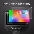 thumbnail image 4 of 3.9mm Industrial Endoscope Camera with 4.3" IPS Screen, 5FT Semi-Rigid Cable, IP67 Waterproof Snake Camera, 1920P HD Borescope for Car Engine, Plumbing & Mechanical Inspection Tools, 4 of 7