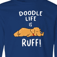 thumbnail image 4 of Inktastic Doodle Life is Ruff Golden Doodle Long Sleeve Youth T-Shirt, 4 of 5