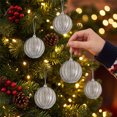 thumbnail image 2 of 1Pack Christmas Ball, 2.76 in Sequin Pearl Christmas Ball Ornaments, Christmas Tree Decorations, Christmas Indoor Outdoor Decorations, Hanging Baubles for Xmas Tree, Wreath & Holiday (Gold), 2 of 6