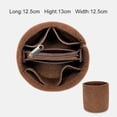 thumbnail image 5 of Ladies Inner Purse Women Bag Accessories Storage Bucket Bag Dufflel Bag Makeup Organizer Handbag Insert Bag Cosmetic Inside Bags BROWN 2, 5 of 8
