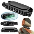 thumbnail image 1 of Ventilador Creativo para Asiento Trasero Coche Cable USB Almohada Trasera 3 Velocidades Ventilador Asiento Sin Aspas (negro) Novedad 2024, 1 of 9