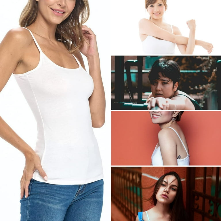 トップス Andmary Shirring ribbon camisole white トップス Andmary