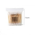 thumbnail image 3 of Matoen 100 Pcs Wooden Cotton Swabs, Cleaning Cotton Sticks with Wood Handle for Oil Makeup Gun Applica, 3 of 3