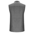 thumbnail image 4 of Dvprdro Fashion Causal Buttons Sleeveless Tank Tops for Men Summer Solid Casual Loose Comfortable T-Shirt Blouse, 4 of 5