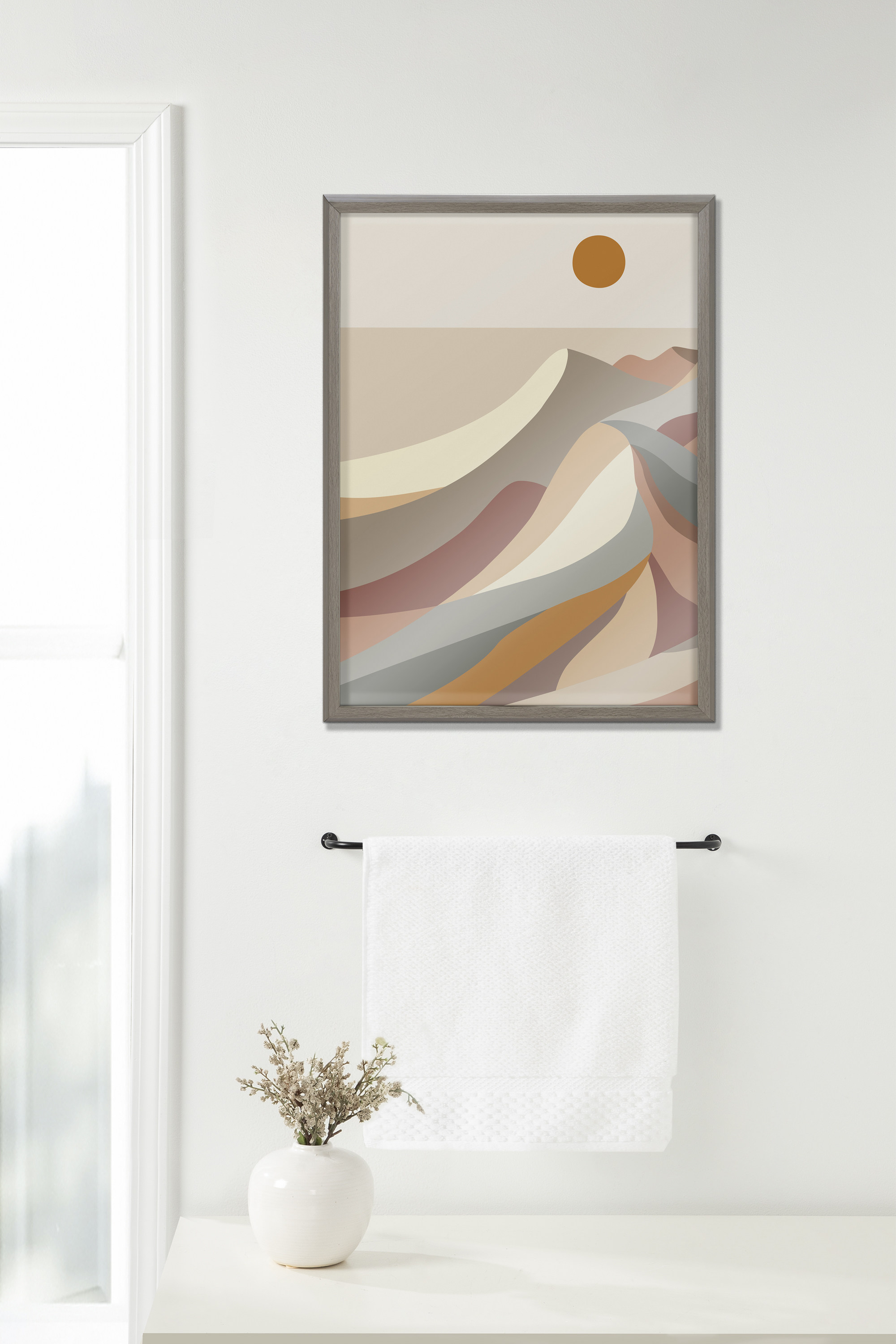 Blake MCM Mountains 1a 18 in x 24 in Framed Painting Art Prints, by Kate and Laurel
