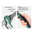 thumbnail image 4 of 2X Plumbers Wrench F-Type Pipe Vise Wrench Multi-Functional Speed Wrench with Extension Right Angle, 4 of 6
