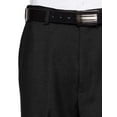 thumbnail image 2 of RGM Dress Pants for Men Slim fit Modern Flat-Front - Formal Business Wrinkle Free No Iron Black-Expandable 34W x 29L-Slim, 2 of 3
