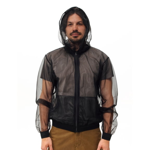 Relexit Mosquito Jacket with Face Cover, Full Zip Mesh Bug Shirt for Fishing, Hiking, Camping & Outdoor Activities