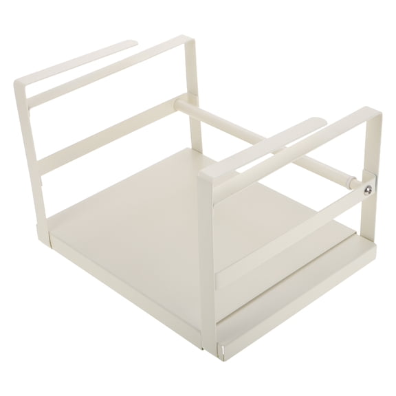 FRCOLOR Adjustable Expandable Metal Under Cabinet Shelf Basket, Hanging Organizer for Kitchen, Home, Office Storage Solutions