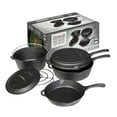 thumbnail image 2 of Camp Chef Six Piece Cast Iron Set, CBOX6 Pots, Skillet, Lids, and Trivet, 2 of 7