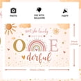thumbnail image 4 of Isn't She Lovely Isn't She Onederful Backdrop Decorations, Boho First Birthday Decorations for Girl with Backdrop Supplies, 4 of 6