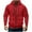Red, variant on Mens Zip Up Hooded Jackets Cargo Multiple Pockets Hoodies Casual Long Sleeve Hoody Sweatshirts Daily Outdoor Sport Ditness Training Top Fall Winter Outwear Clothing Size M-3XL L