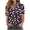 04 Navy, variant on Fewfanhot Shirts for Women Button Down Shirts for Women Short Sleeve Collared Tops Dressy Casual V Neck Blouses