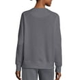 thumbnail image 2 of Hanes Women's Luxe Collection Lightweight Fleece Raglan Sleeve Sweatshirt, 2 of 5