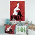 thumbnail image 3 of Designart 'Stay Weird Hand Sign' Vintage Framed Art Print, 3 of 4
