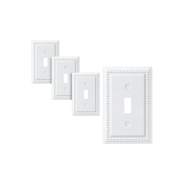 DEWENWILS Decorative Light Switch Cover, Metal Toggle Light Switch Wall Plates,Outlet Covers for Home, Office