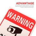 thumbnail image 4 of KALLORY Self Adhesive Red Video Surveillance Sign Sticker for Indoor Outdoor Warning Use, 4 of 6