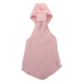 thumbnail image 1 of Top corto rosa sin mangas con cuello halter para mujer, ideal para otoño e invierno, con capas y espalda descubierta, ideal para uso diario y fiestas, 1 of 7