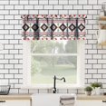 thumbnail image 2 of Aztec Valances Curtain Boho Tribal Navajo Ethnic Abstract Geometric Print Rod Pocket Window Curtains for Living Room, Bedroom, Kitchen, Bathroom,1 Panel, 54" W x 18" L, 2 of 6