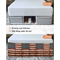 thumbnail image 7 of Retro American Flag Wrap Around Bed Skirts for King Bed 18" Drop, Bed Skirt with Adjustable Elastic Belt Dust Ruffle Bed Valance for Bedroom Hotel Luxury Vintage Shabby US Flag Bed Frame Cover, 7 of 7