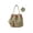 Khaki & Light Green, variant on HOZVOMI Women Jute Handbag Large Capacity Beach Tote Bag Bohemian Style Travel Handbag Casual Outdoor Weekend Getaway Hand Washable Fashion Shoulder Bag