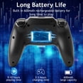 thumbnail image 7 of Wireless Controller Compatible with P4/P4 Slim/P4 Pro/Windows PC, Steel Black, 7 of 7