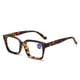 thumbnail image 2 of Gafas de lectura de moda con montura grande, anti-azul claro, gafas de lectura con película HD, unisex, con patas de resorte, 2 of 5